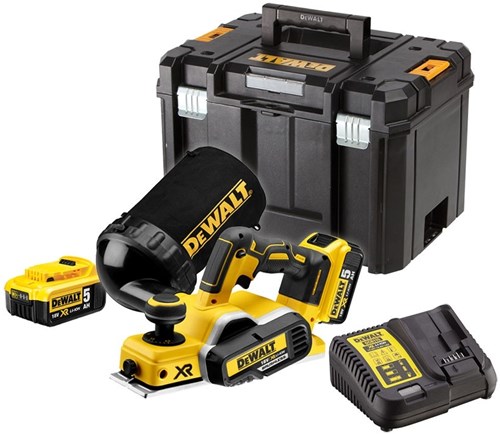 Dewalt DCP580P2 Akku-Hobel 18 V 5,0 Ah Li-Ion