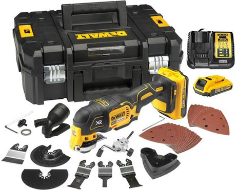 Dewalt dcs356d2 oszillierendes Akku-Multitool | einstellen | 18v | 2 x 2,0 Ah Li-Ion mit Ladegerät | in tstak - dcs356d2-qw