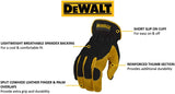 Dewalt dpg216l Arbeitshandschuh aus Leder | Größe l - dpg216leu