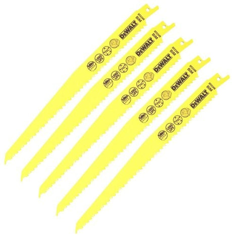 Dewalt Zubehör Säbelsägeblatt – dt2349 – bim 228 x 3,6–5,1 mm für Holz mit Nägeln (5 Stk.)