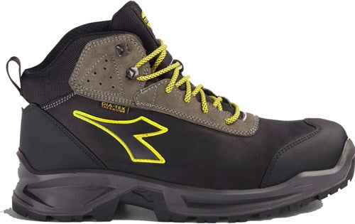 Diadora werkschoen sport diatex mid 181120 s3 (zwart grijs) | zwart staal grijs | maat 45 - 8053607615827