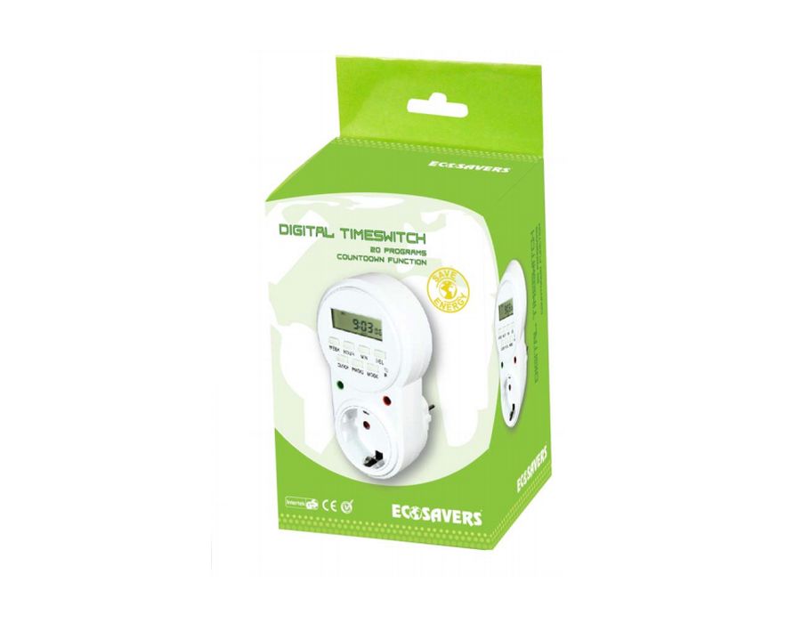 Ecosavers Digital Timeline Clock - 20 Programm.