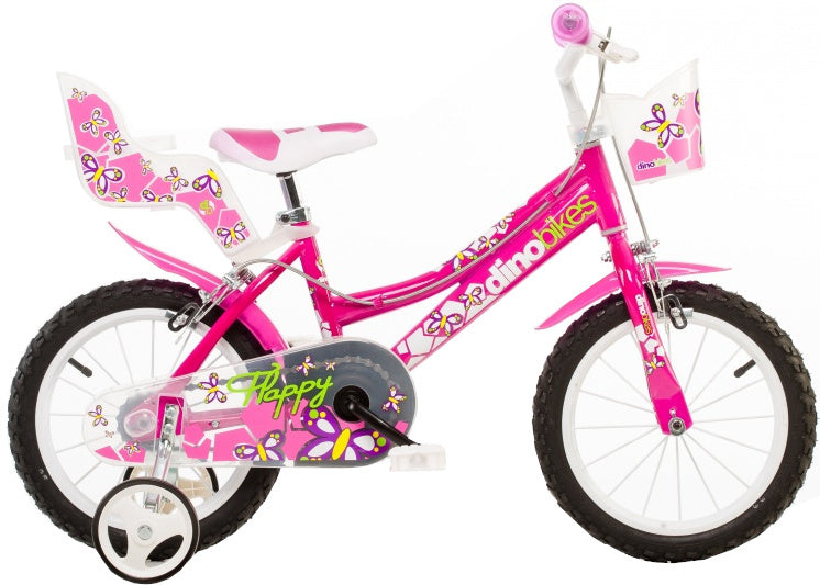 Dino Happy 14 Zoll 24 cm Mädchen Knijprem rosa