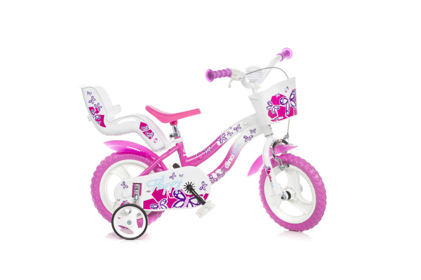 Dino Flappy 12 Zoll 21 cm Mädchen Goofy weiß rosa