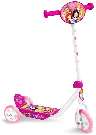 Prinzessin 3-Rad-Kindstep Girls Freewheel White Pink