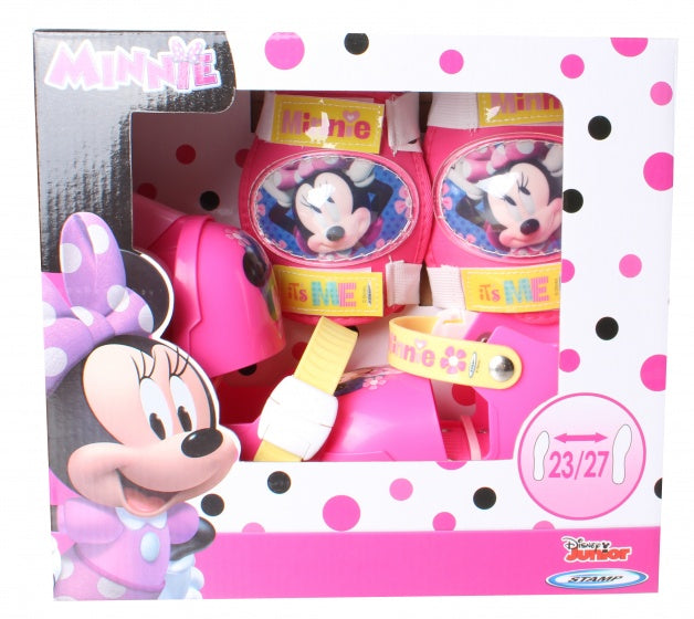 Minnie Mouse Roller Skates Girls Pink Weiß Größe 23-27