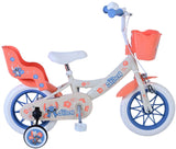 Disney Stitch Children's Bike Girls 12 Zoll Creme Coral Blue