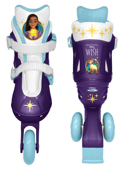 Disney Wish 2 in 1 Tri Inline Skates Halbboot Lila Größe 27-30