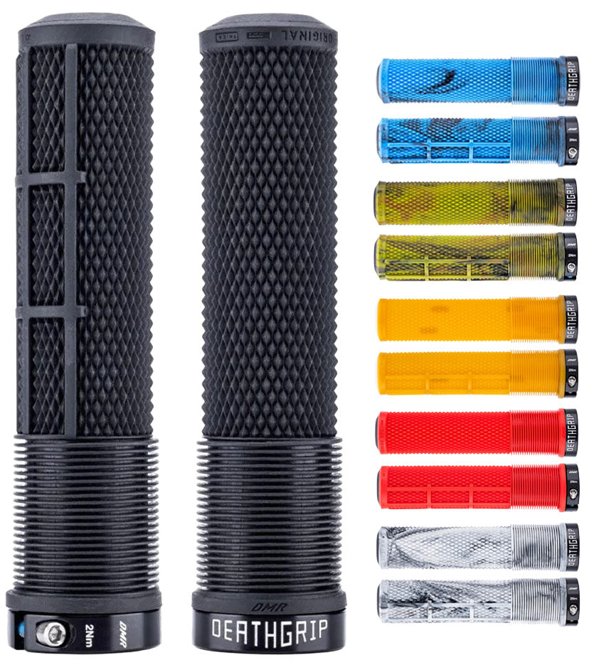 Dmr brendog fl death grip 2 lock-on grips -thick 133x31.3mm | snow camo