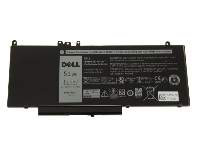 Batteria del laptop Dell 7.4V 51WH 6860MAH