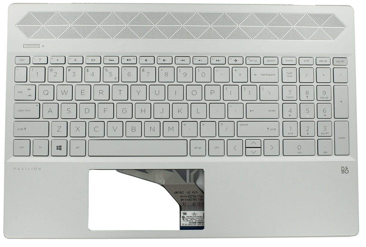 HP LAPTOP Keyboard Qwerty US + Top Cover, Säiten