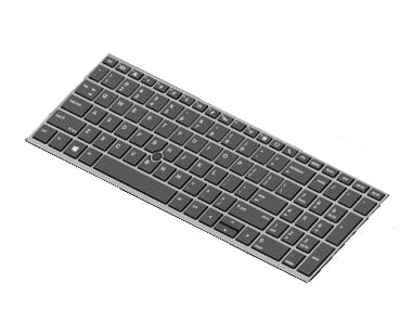 HP Laptop -Tastatur QWERTY Us + Hintergrundbeleuchtung