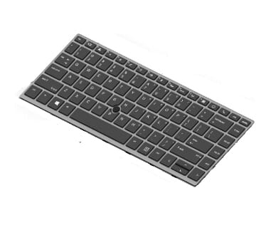 HP bærbar tastatur Azerty Be + TrackPoint, baggrundsbelyst