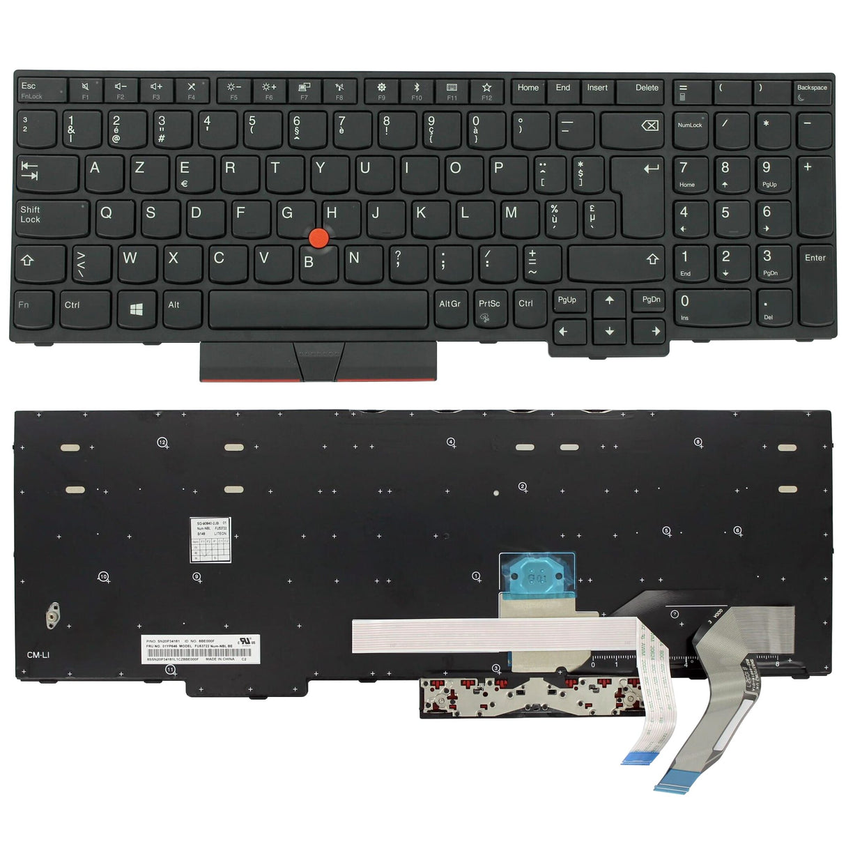 Lenovo Laptop Keyboard Azerty Be