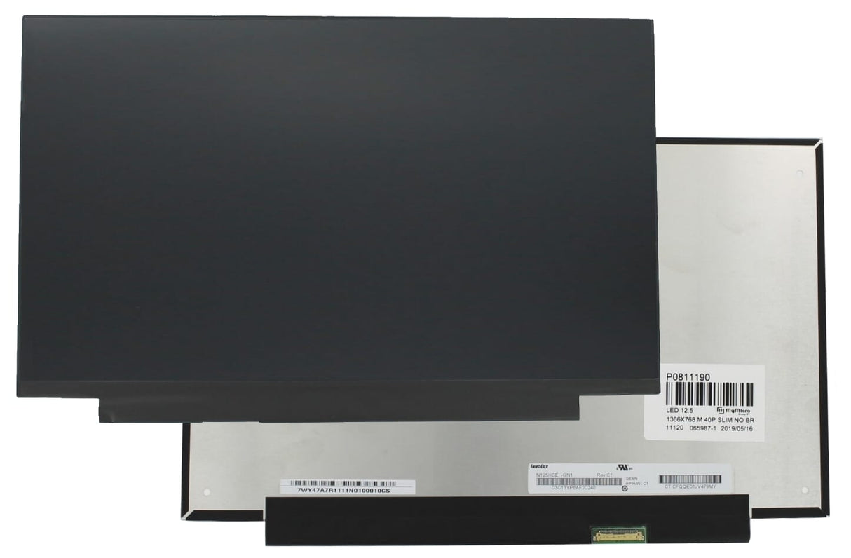 OEM 12,5 tommers LCD -skjerm 1920x1080 MAT 30PIN EDP, IPS