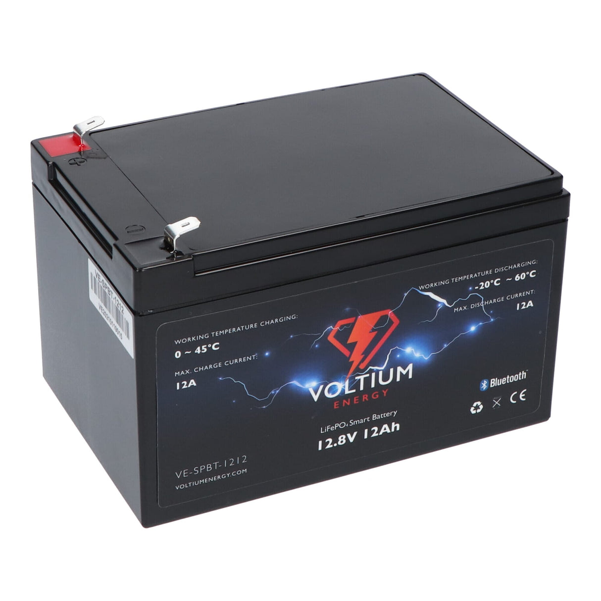 Voltium Energy Lifepo4 Batería 12.8V 12AH Bluetooth