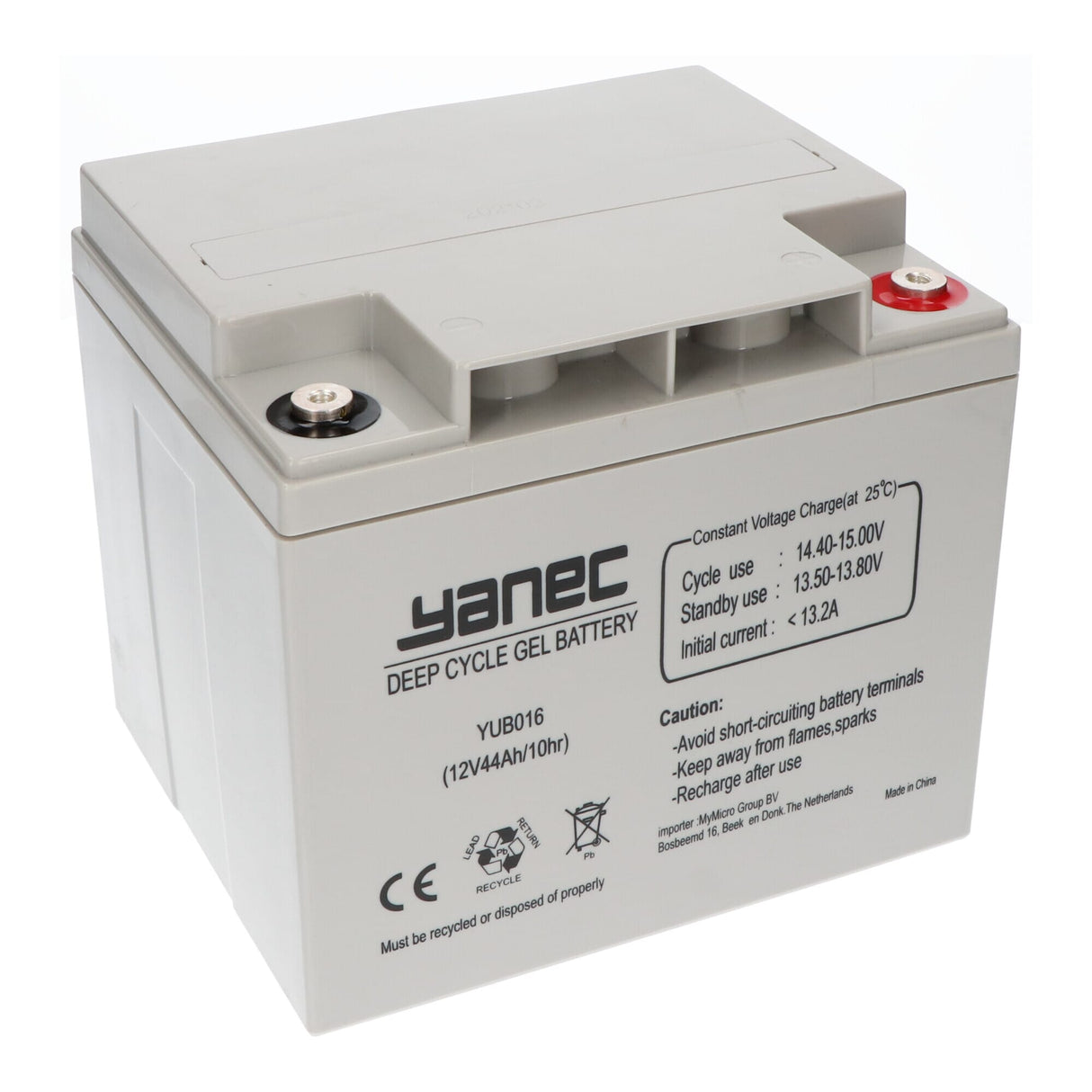 Yanec gel accu 12v 44ah