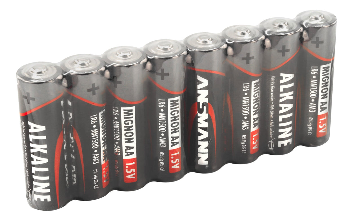 Anmann Alkaline Battery Mignon AA LR6 8 PCS. krympe film