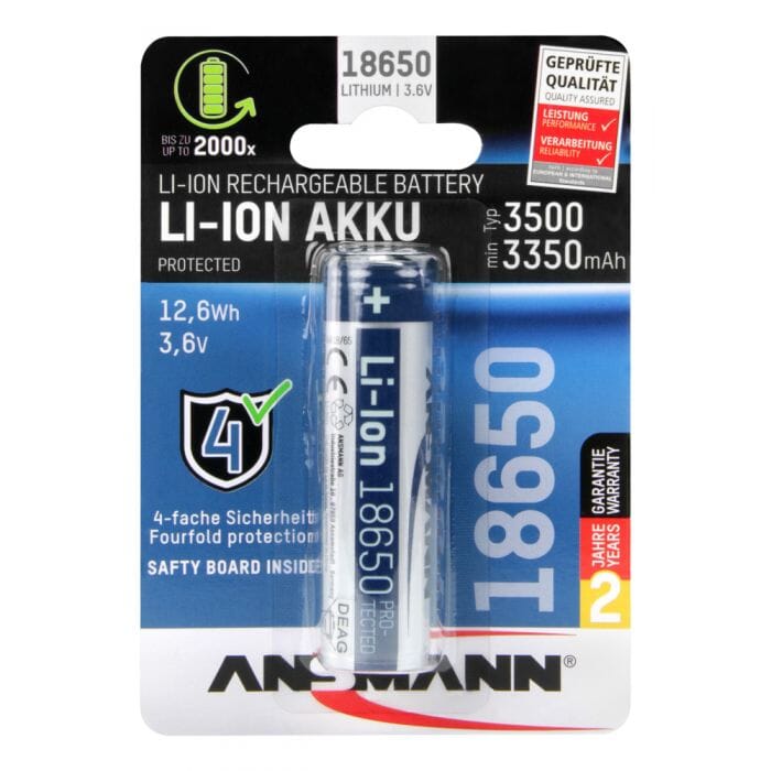 Ansmann li-ion accu 18650 3500mah