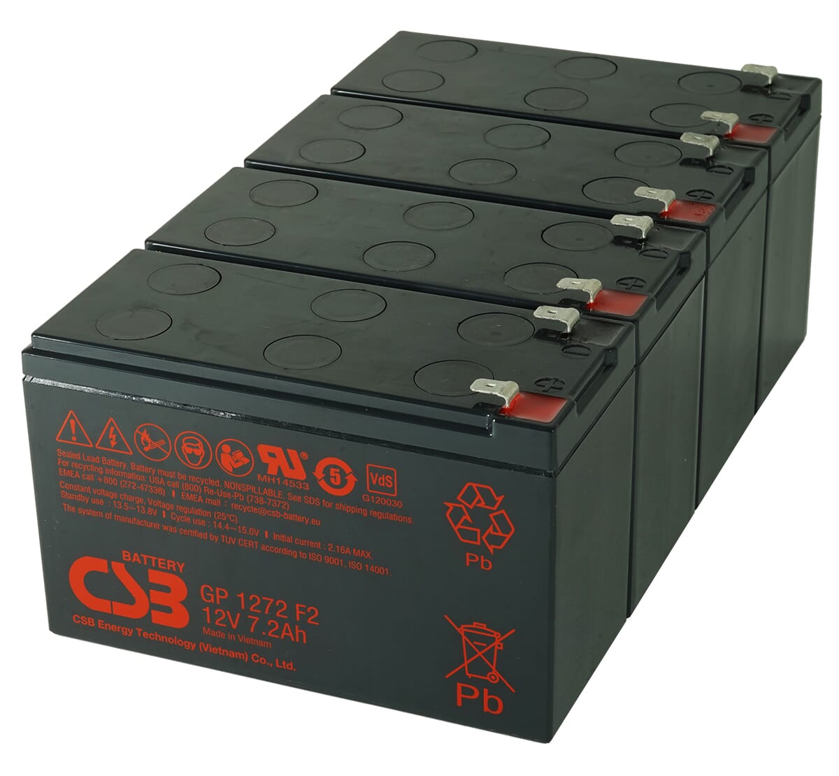 Batteria CSB CSB UPS Sostituzione della batteria Set RBC132