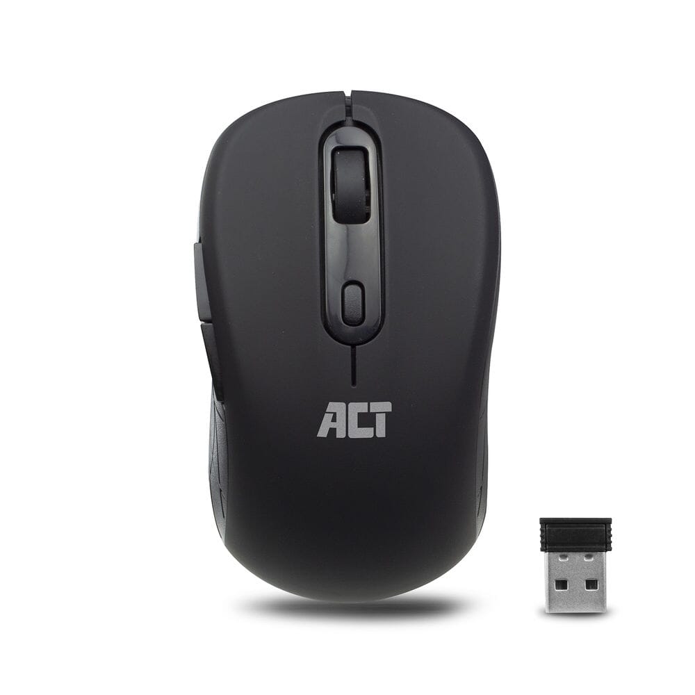 ACT Wireless Maus, USB -Nano -Empfänger, 1600 dpi, schwarz