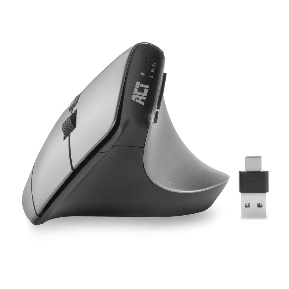 Act Connectivité Souris ergonomique sans fil avec Bluetooth et USB-C