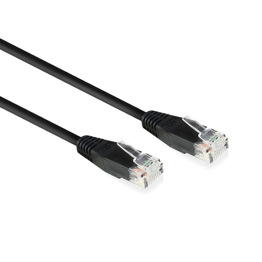 ACT BLACK 5,0 mètres UTP Cat6 Patch Cable avec RJ45 Zip Bag