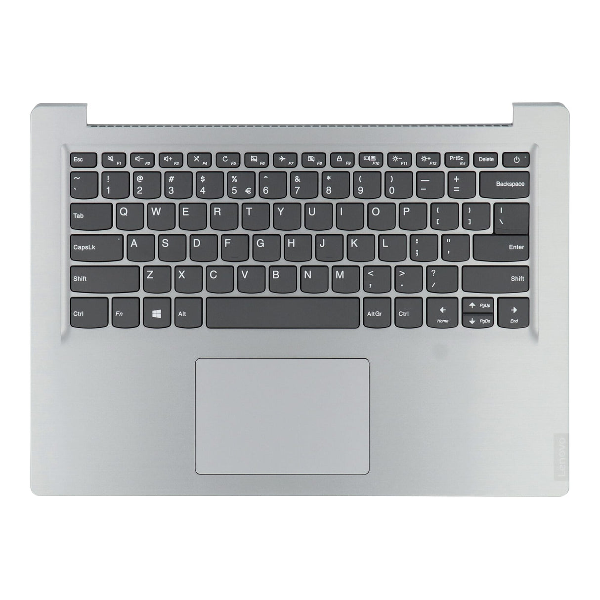 Lenovo Laptop Keyboard Qwerty US + Top Cover Silver