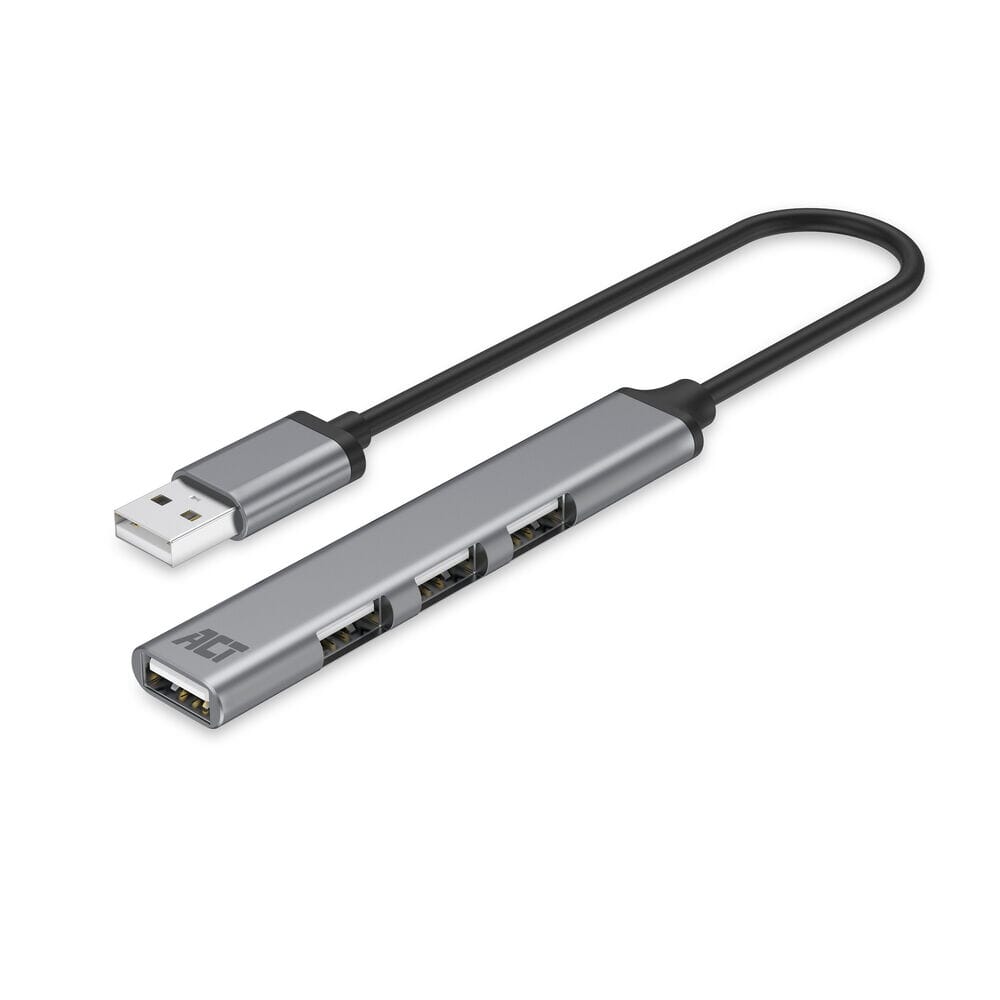 ACT USB-A Hub 2.0, 4 puertos USB-A