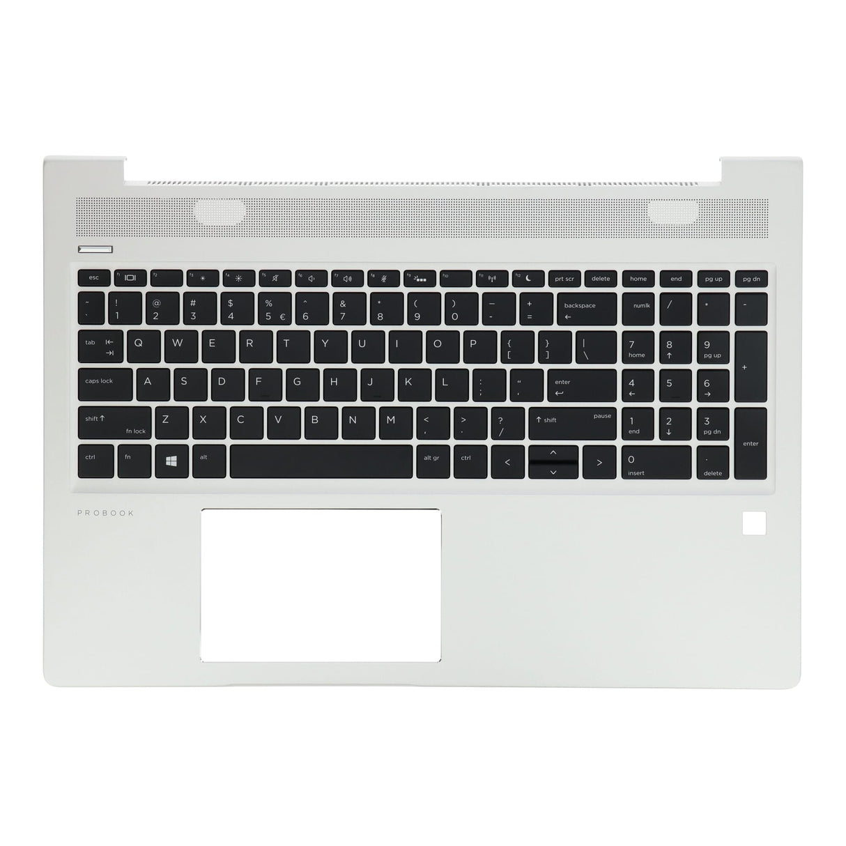 HP Laptop Keyboard Qwerty US + Top Cover, bakgrunnsbelysning