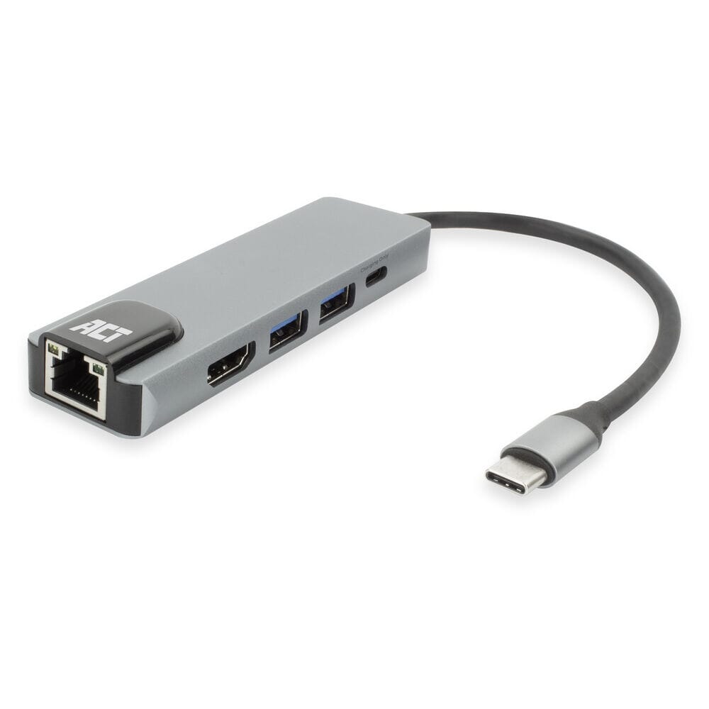 ACT USB-C 4K Docking Station für HDMI Monitor, Ethernet PD