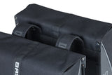 Basilikum Doppelfahrradbeutel, schwarz, Wasser -Repellent, 35l