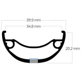 Ryde b.v. velg 28' - 14 622 rival35 disc zwart