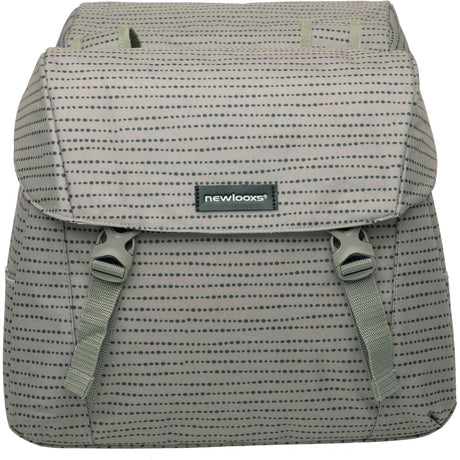Joli Doppelfahrradbeutel - Wasser -Repellent Polyester - Schwarzblau Grün - 37L