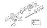 Shimano V-Achse Conus links snafdyna rollerbrake naf m9x11.94