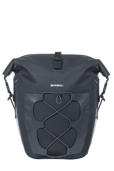 Basilikum Navigator wasserdichte Einzelfahrradsack, schwarz