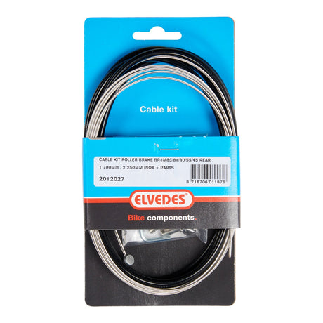 ELVEDES Rollerbrake Cable Kit Br-IM85 81 55 45 1700 mm 2250 mm Edelstahl schwarz (auf der Karte)