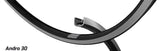 Ryde b.v. velg 28' - 14 andra30 28'-622 aluminium zwart cnc