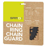 Messingschlager samox e-bike kettingblad nw 38t bcd 104 mm. 1 2x3 32 en 11 128 staal zwart