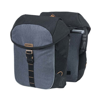 Basilikum Meilen Doppelbeutel - Doppelfahrradsack, Unisex, sportlich, 34 l, wasserdicht, schwarz