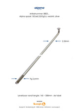 Alpina 13g (2,34 mm) 230 mm Zink (P36)