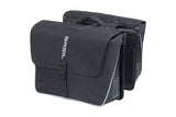 Basilikum Doppelfahrradbeutel, Wasser -Repellent, 35L, Schwarz.