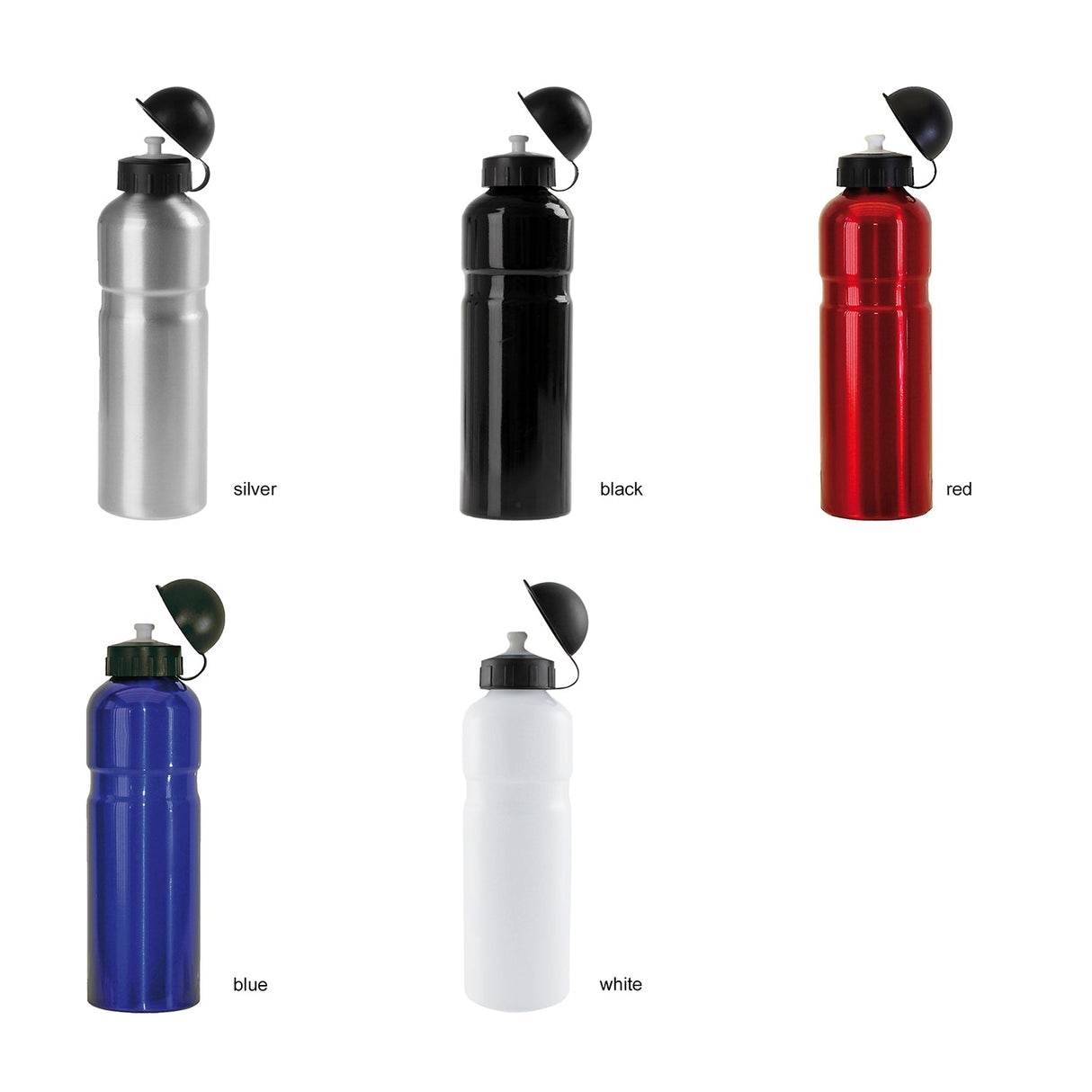 M-Wave Bidon Aluminium 750 ml Silber