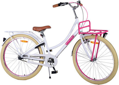 Volare Excellent Kinderfahrrad – Mädchen – 26 Zoll – Weiß – 3 Gänge