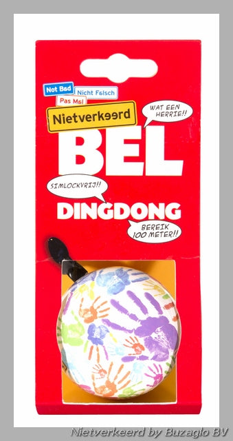 Buzaglo nietverkeerd ding-dong bel staal 60 mm. hands