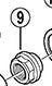 Shimano V-Achse Conus links snafdyna rollerbrake naf m9x11.94