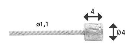 Elvedes Cable Systems BV Versn. Kabel Edelstahl Shimano 49-Draht