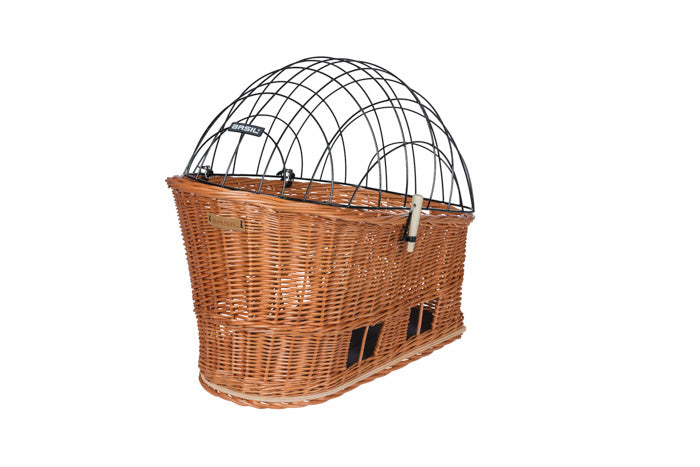 Basil Pasja - Hundebikekorb Mik - mittel - 45 cm - Hinterkorb - natürlich