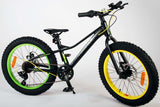 Volare Gradient Kinderfahrrad - Jungen - 20 Zoll - Schwarzes Gelbgrün - 6 Geschwindigkeit - Prime Collection