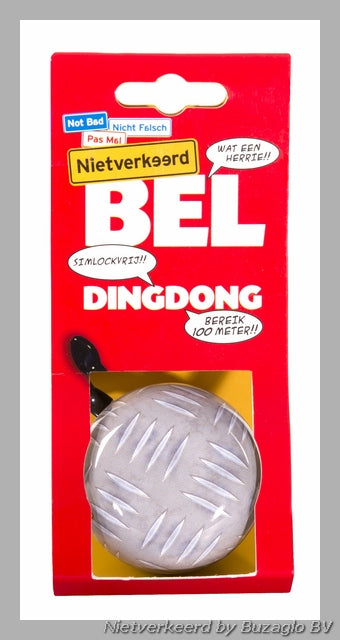 Buzaglo nietverkeerd ding-dong bel staal 60 mm. metaal